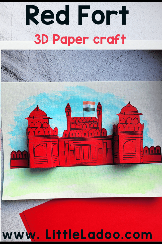 Red fort Craft for Kids