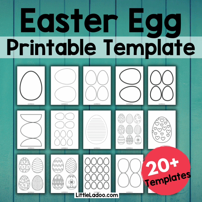 Easter egg printable templates for crafts and Arts