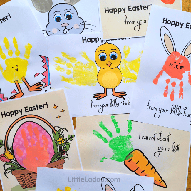 Easter handprint art craft