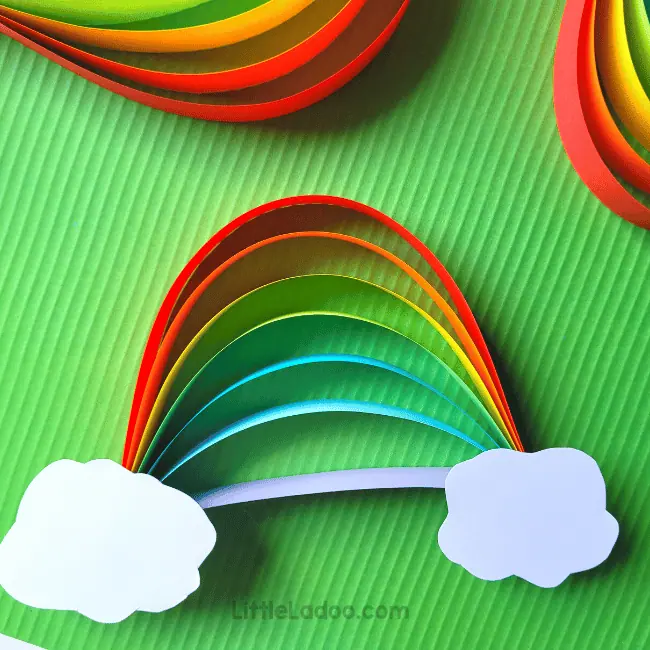 Paper Strip Rainbow Craft - Little Ladoo