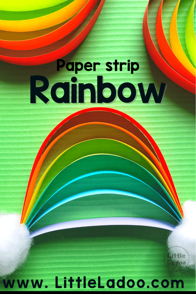 Paper Strip Rainbow craft