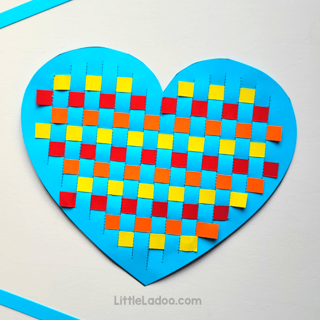 Paper Weaving Heart Craft