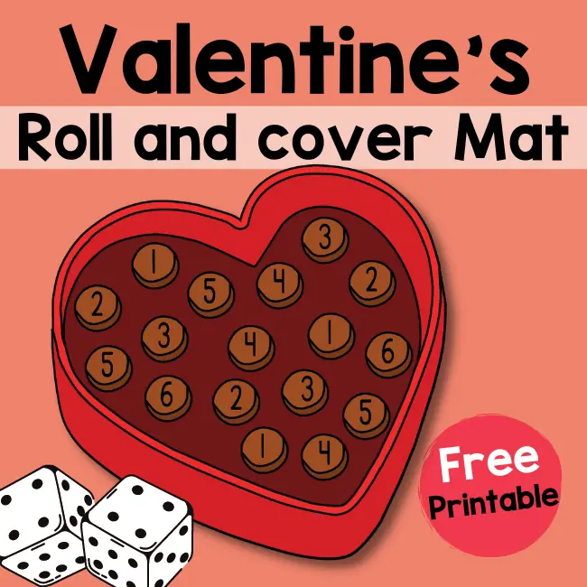 Valentine Roll and Cover Mat {Free Printable}