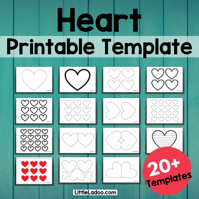 Heart Template Printable