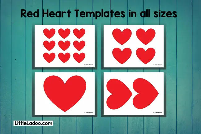 red heart templates