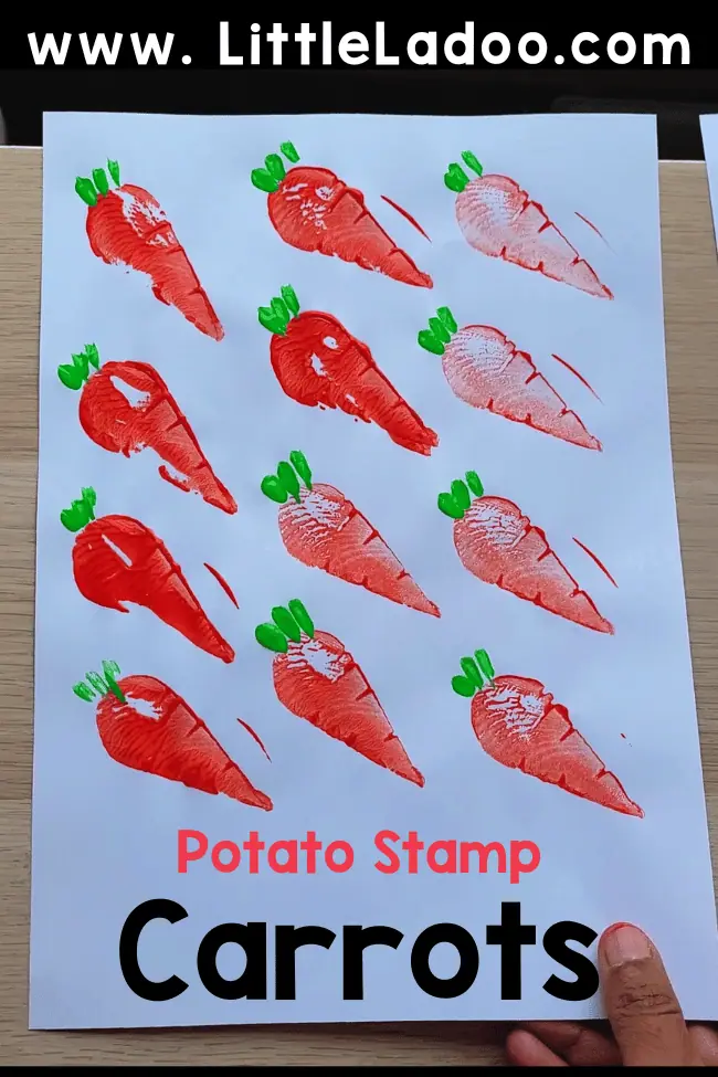 Potato Stamp Carrots Little Ladoo