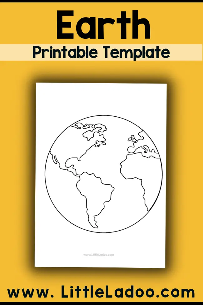 Earth Template Printable