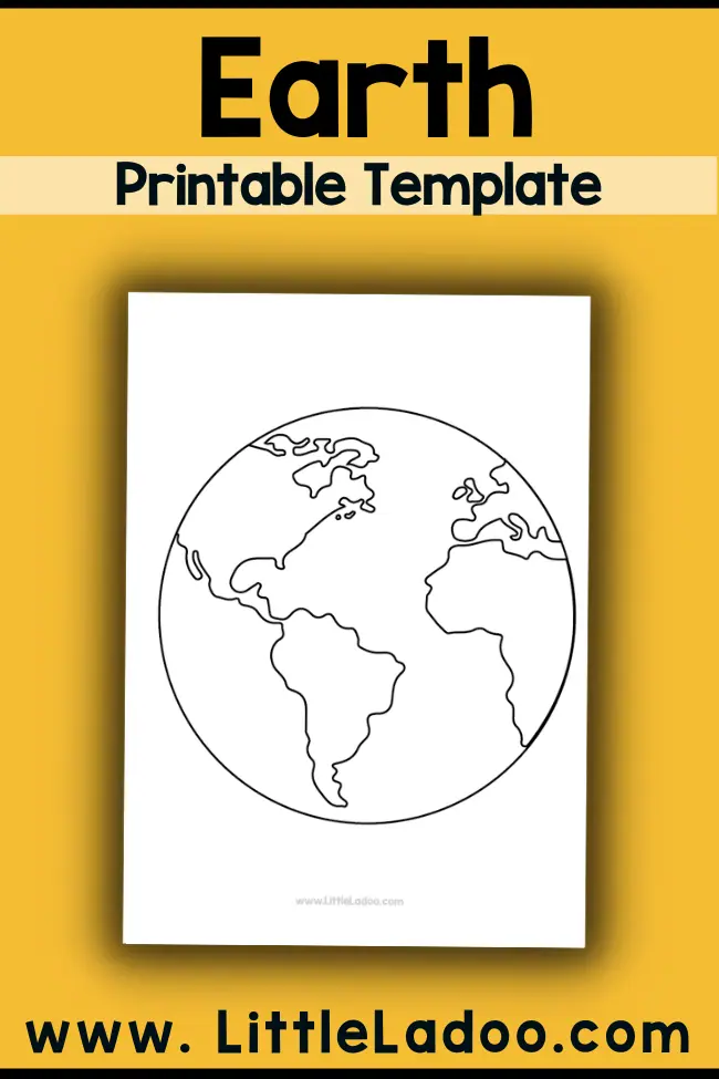 Earth Template Printable