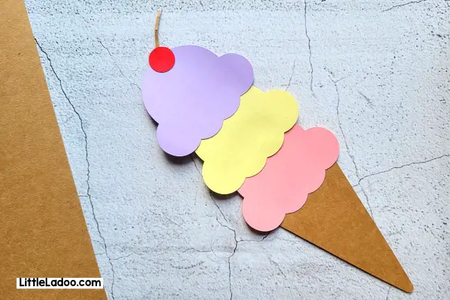 Paper icecream cone Craft