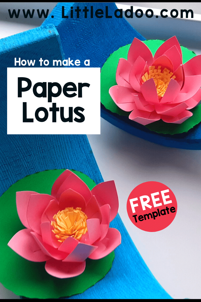 Handmade paper lotus flowers