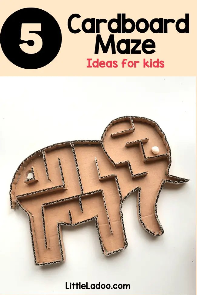 Cardboard Maze ideas for kids 