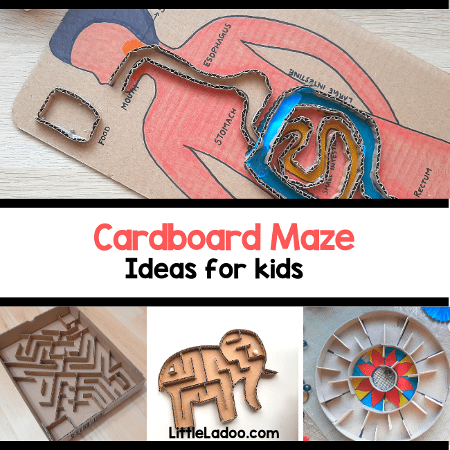 Cardboard Maze ideas for kids