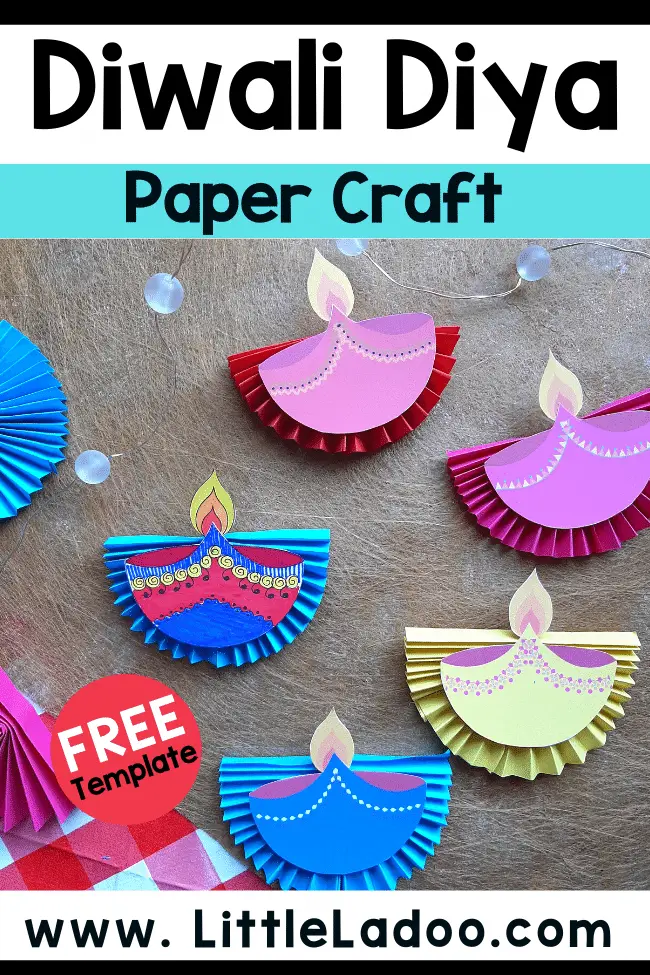 Diwali diya Craft with free template