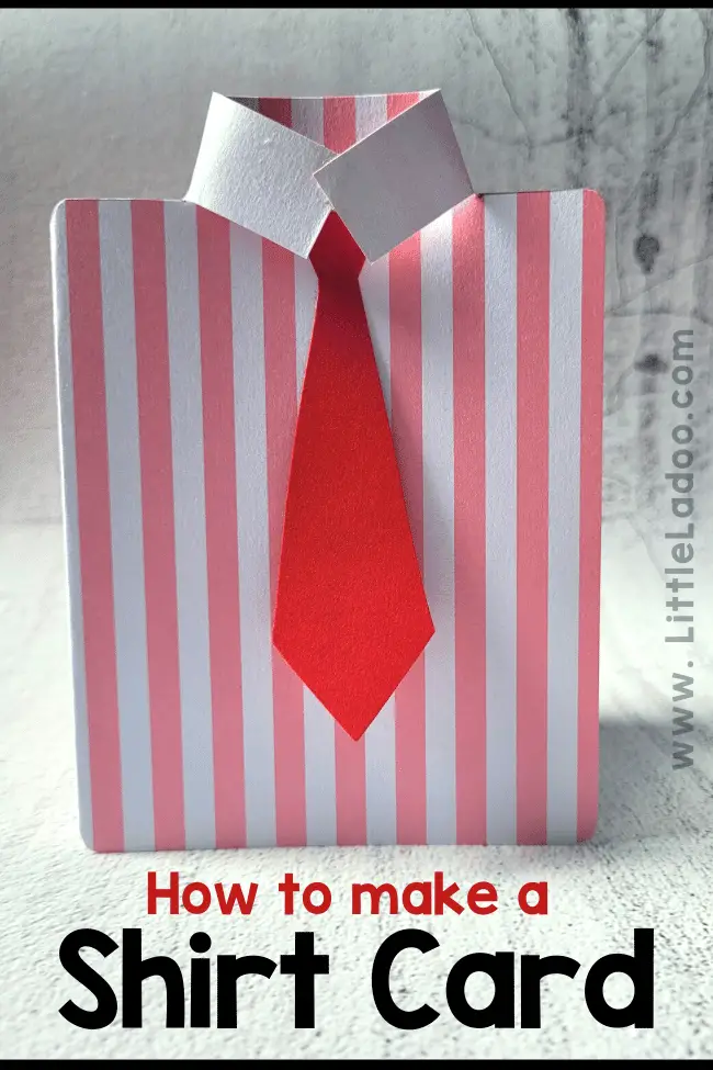 Shirt Card Craft for Father's day with free template
