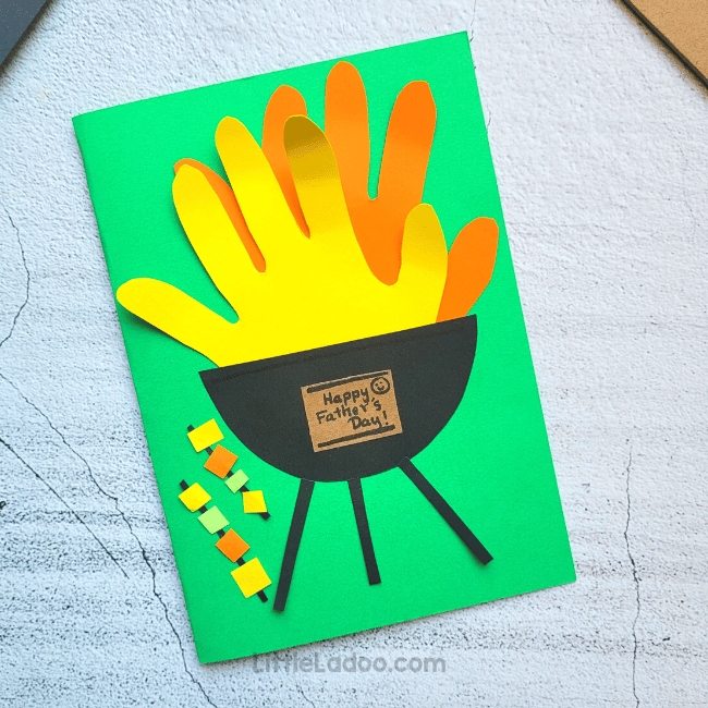 Father's day Handprint Grill Craft