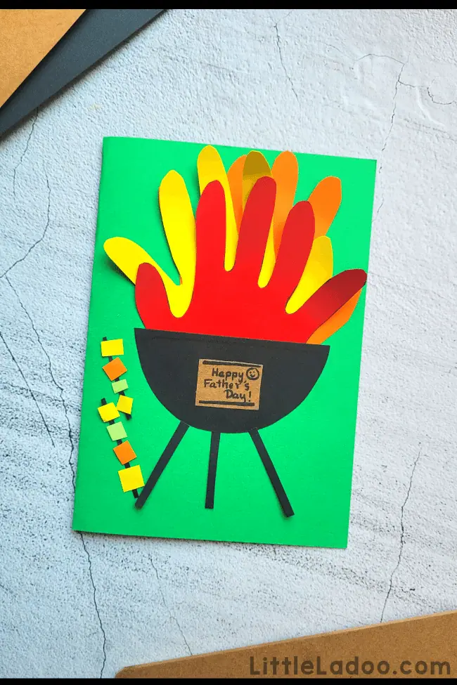 Father's day Handprint Grill Craft