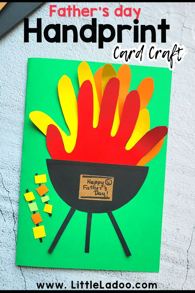 Father's day Handprint Grill Craft