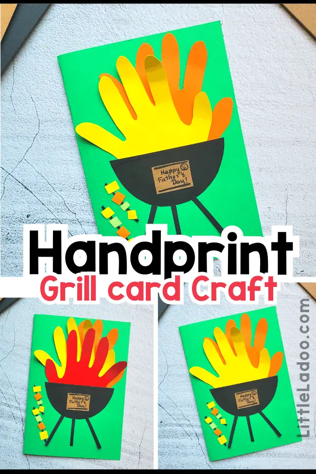 Father's day Handprint Grill Craft