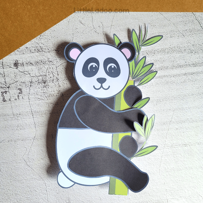 Gaiiant Panda cut and Paste Craft