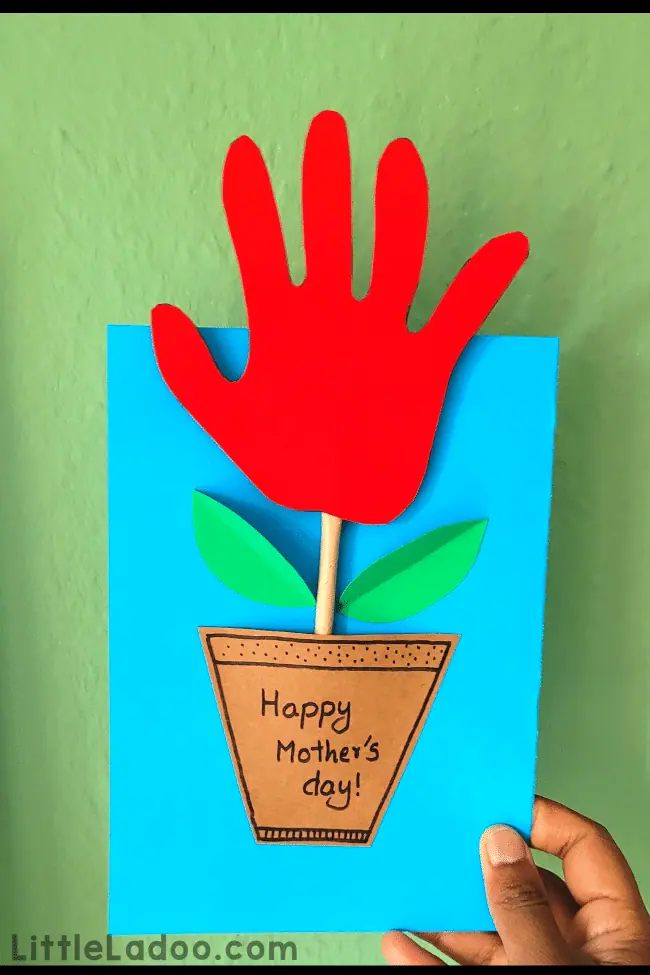 Handprint floer card