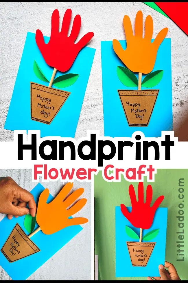 Handprint flower craft