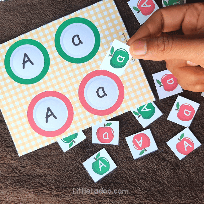 Letter A busy bag printable