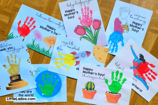 Mother's day handprint art 