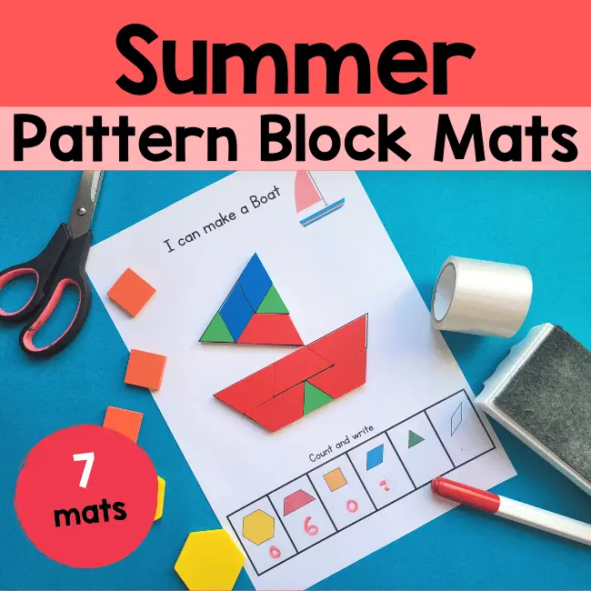 Pattern Block Mat Printable