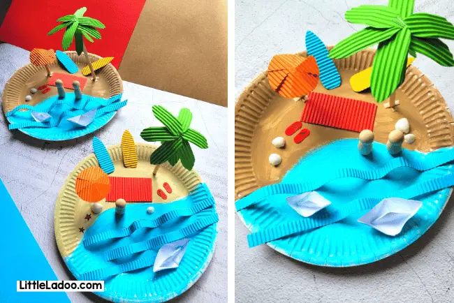 Paper plate Beach craft
