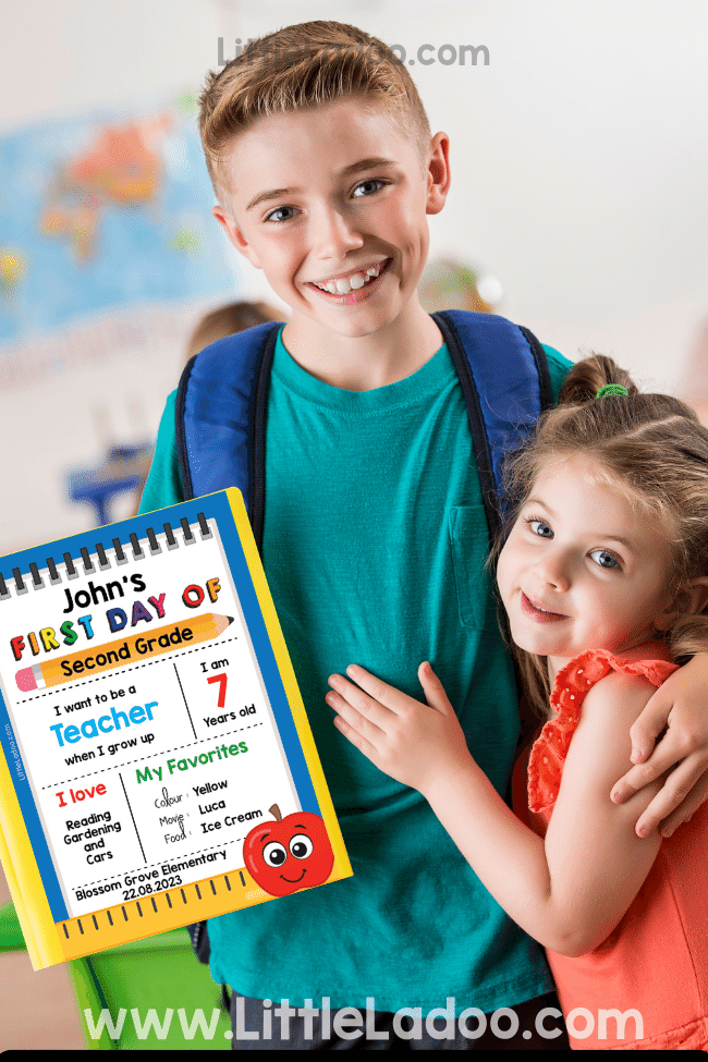 Free First day of School Printable