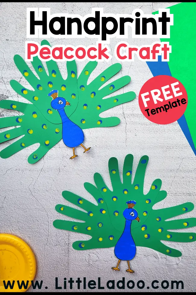 handprint Peacok craft