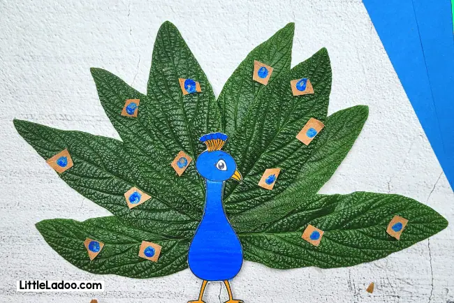 Peacock leaf craft