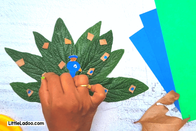 Peacock leaf craft