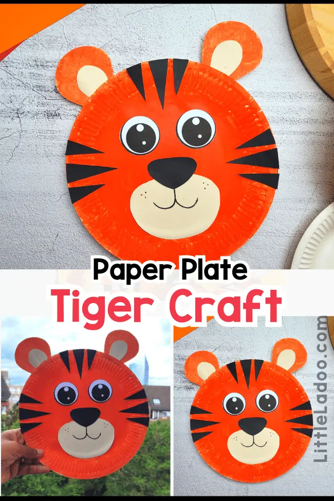 Paper plate Tiger Craft