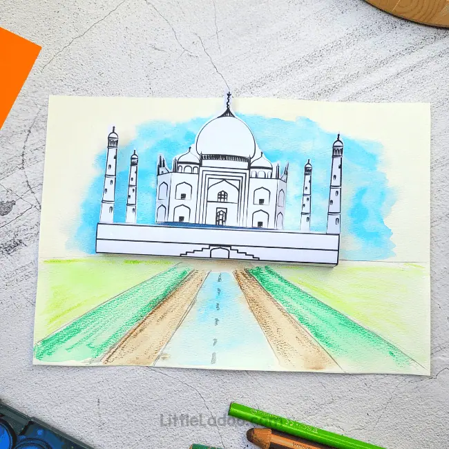 Taj Mahal Craft for kids