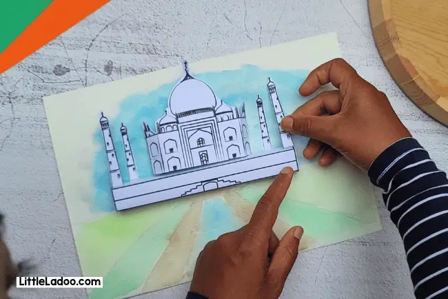 Taj Mahal Craft for kids