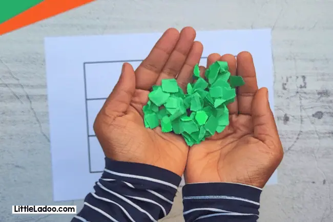 Tear papers for Torn paper Craft