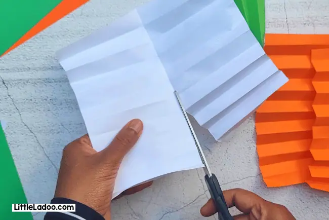 Cut the paper in half