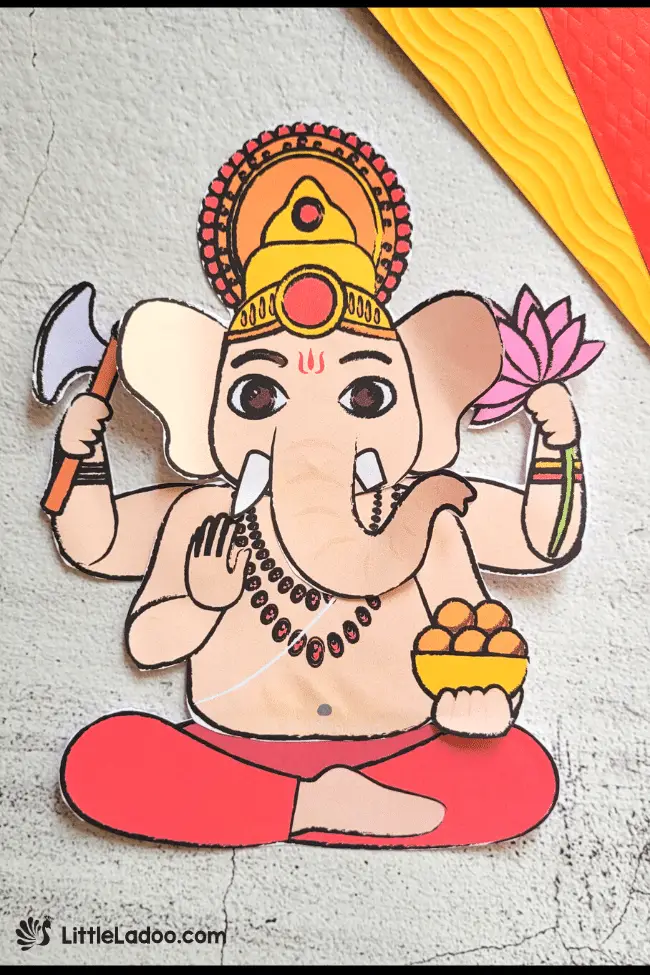 Lord Ganesh Cut and Paste Craft