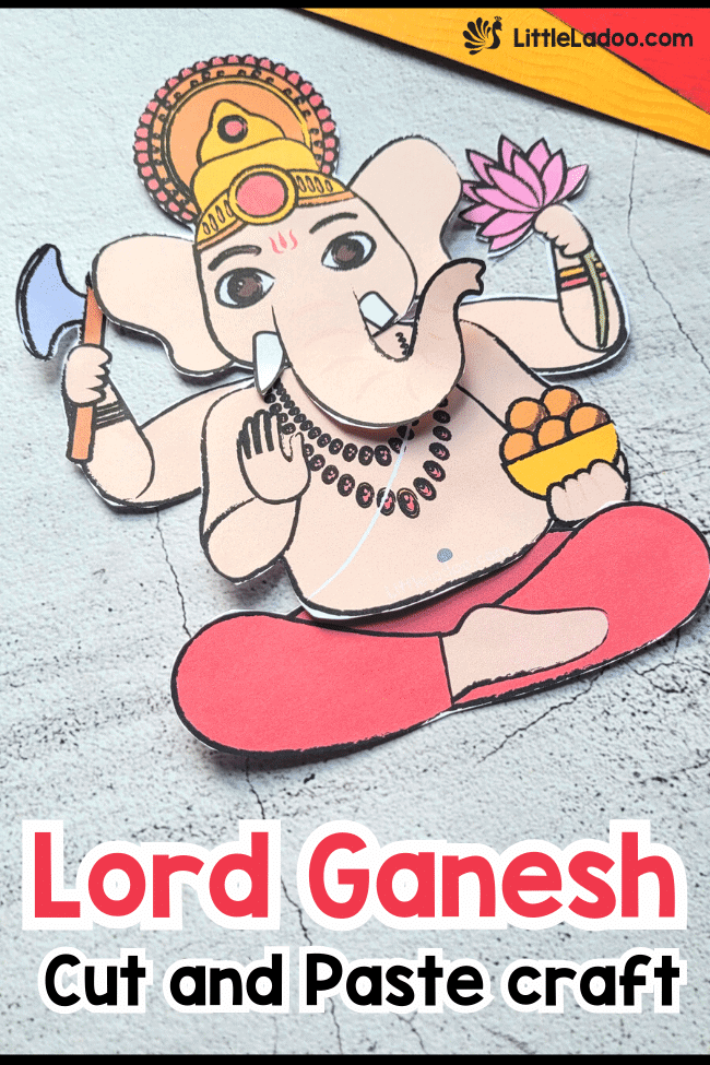 Lord Ganesh Cut and Paste Craft