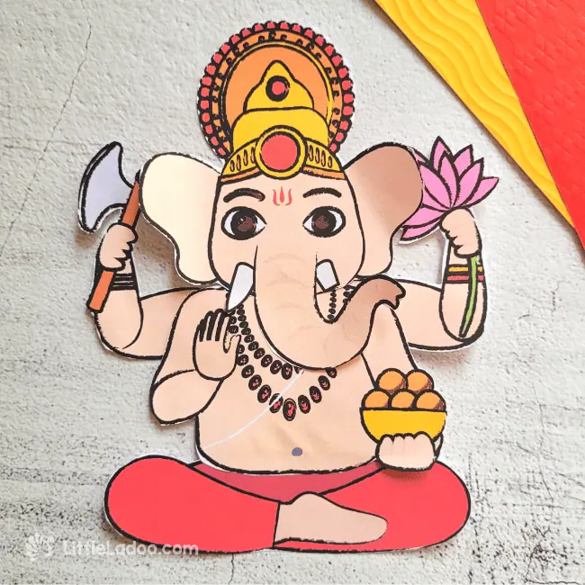 Lord Ganesh Cut and Paste Craft