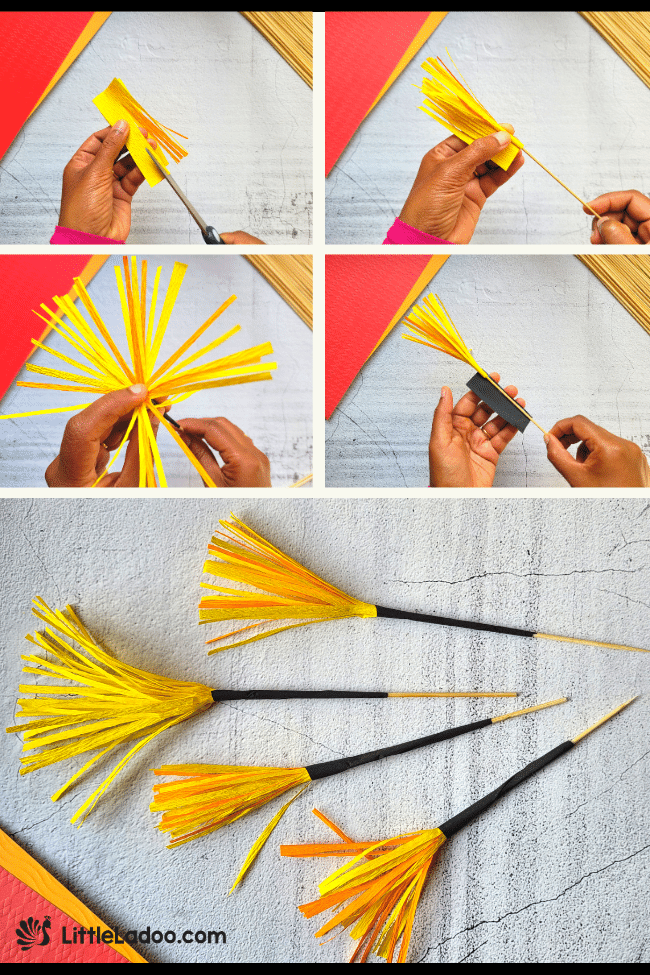 how to make Sparkler firework Craft