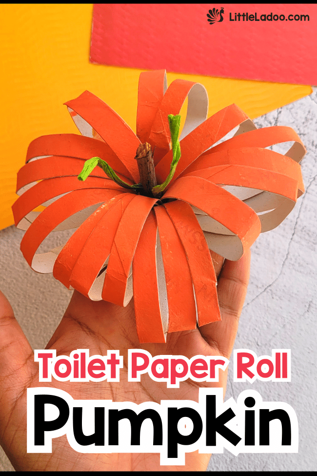 Toilet Paper Roll Pumpkin craft