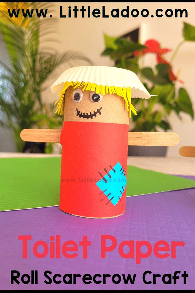 Toilet Paper Roll Scarecrow Craft 