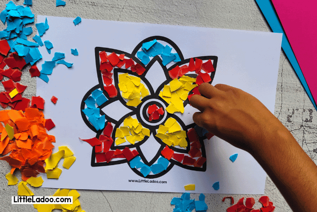 Colourful Rangoli craft