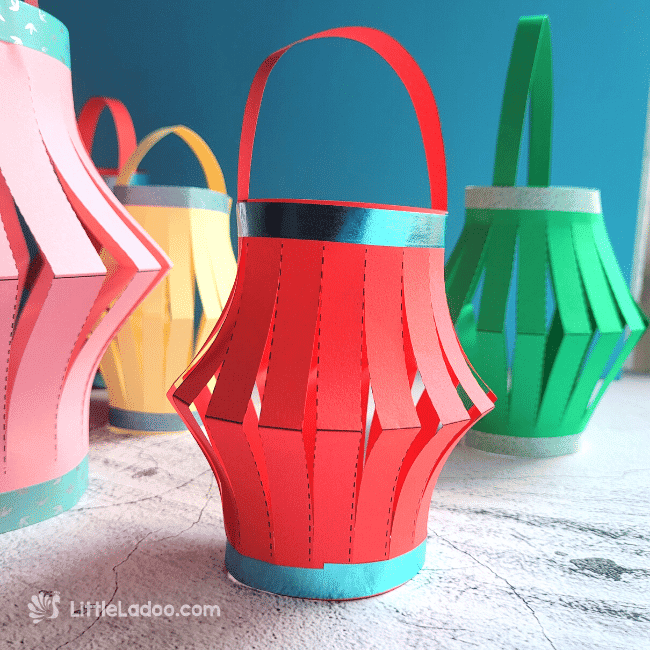 Easy Paper Lantern Craft for Diwali