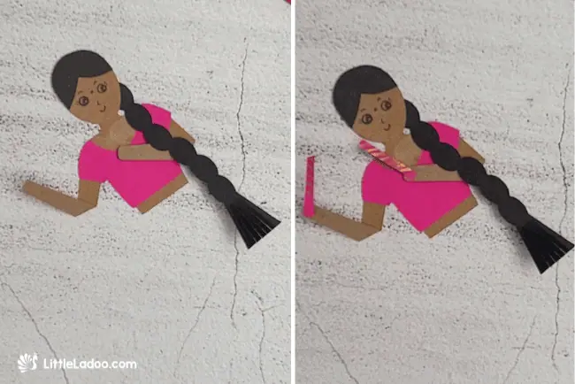 Paper Plate Dandiya Dolls