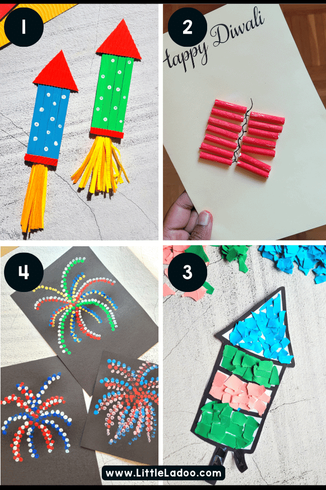 Paper Plate Firework Craft