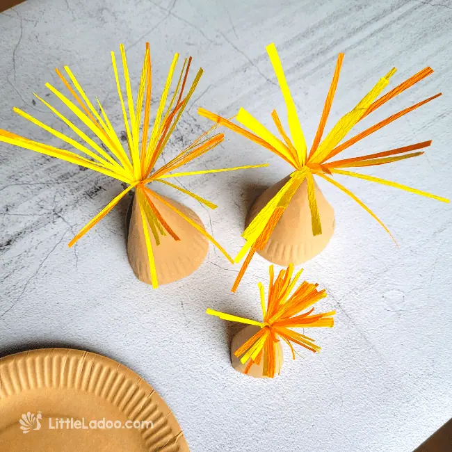 Paper Plate Firework Craft