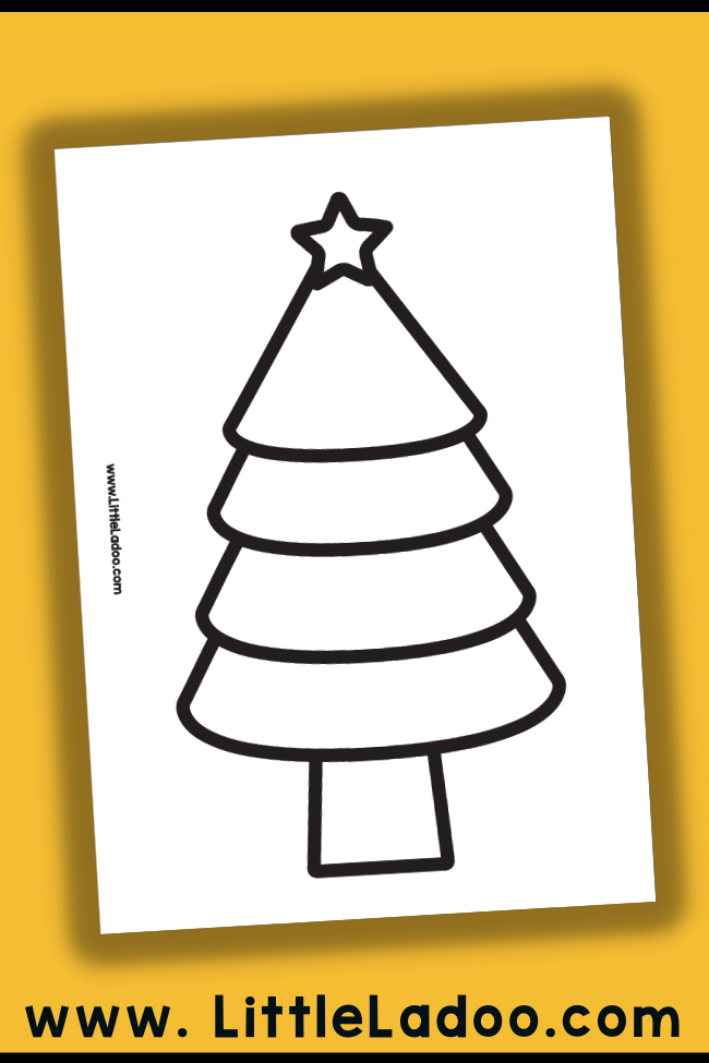 Christmas tree printable template